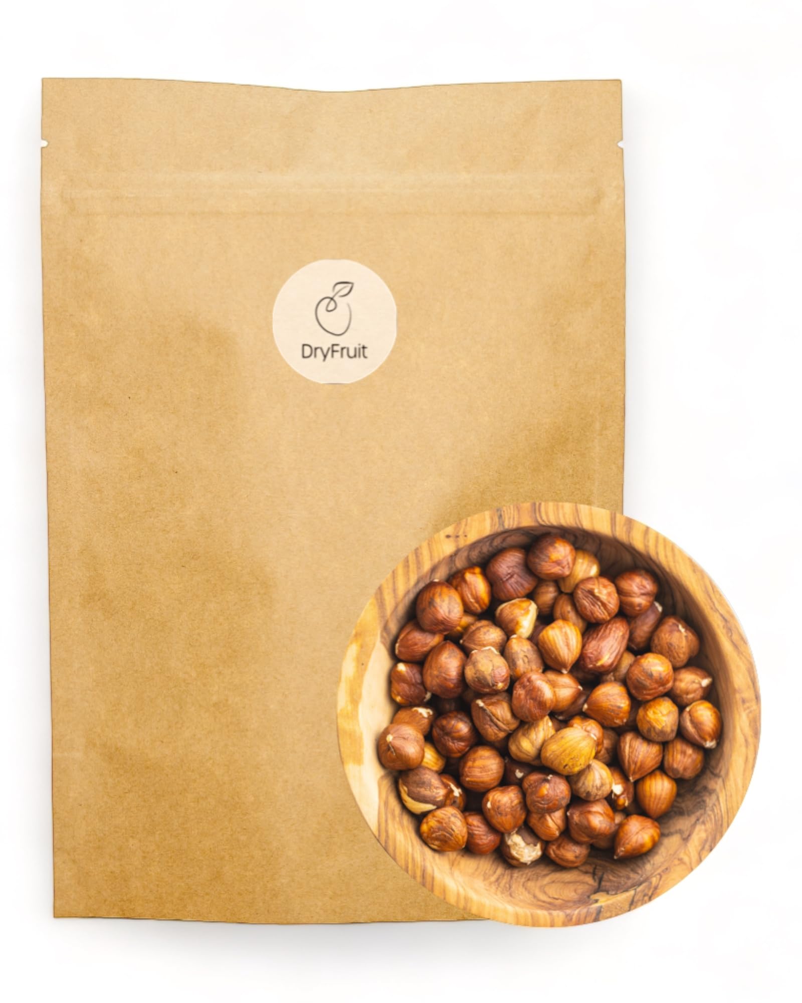 Dry-Fruit - Haselnüsse Römer 1Kg | mit Haut - unbehandelt | ungeröstet und unbehandelt | aus dem sonnigen Italien | knackig und frisch | Haselnusskerne ohne Schale