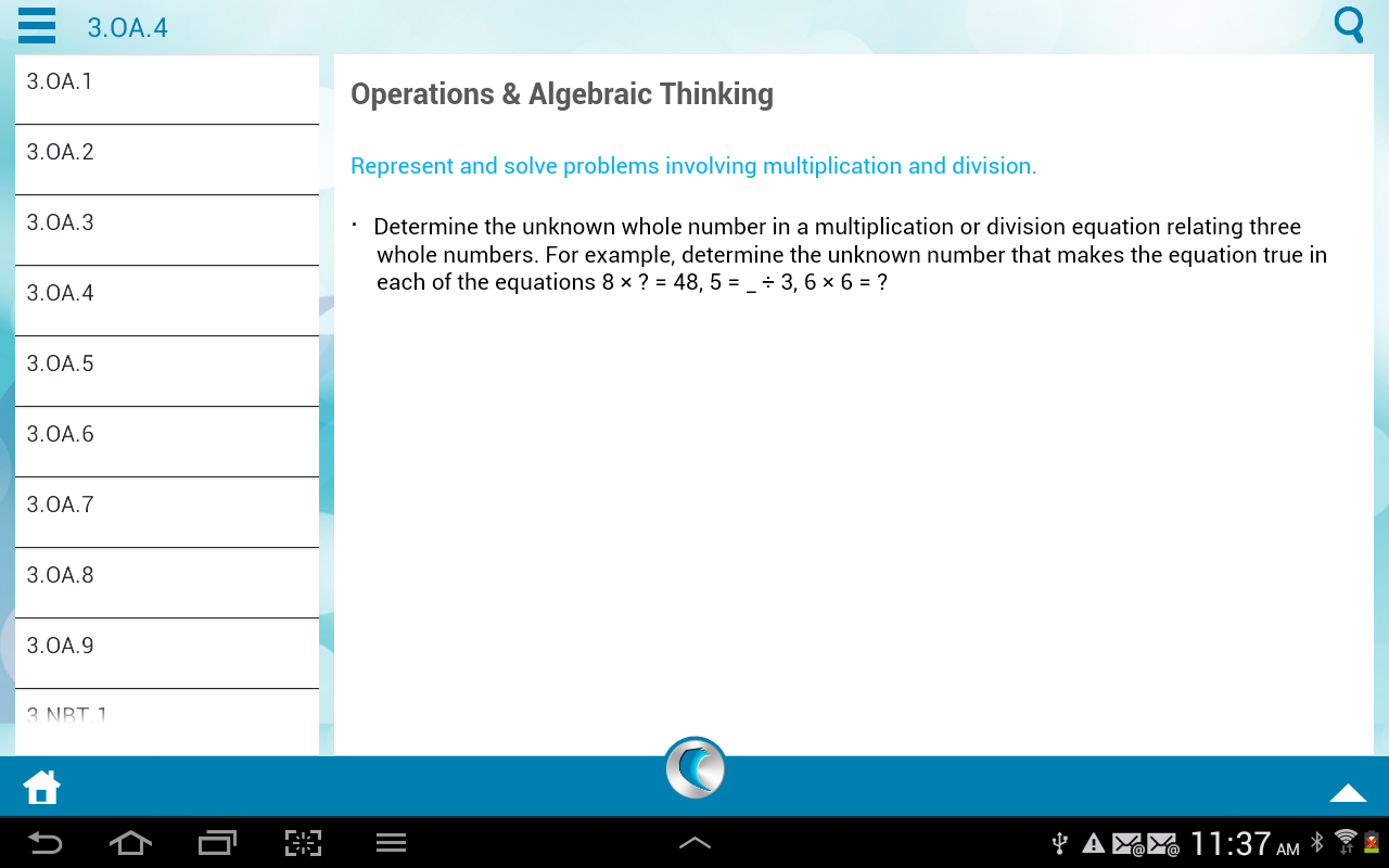 3rd Grade Common Core Math - App on Amazon Appstore