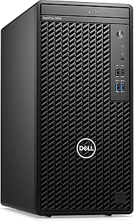 Dell OptiPlex 3000 Full Size Tower Business Desktop, Intel Core i5-12500 Processor, 16GB DDR4 RAM, 512GB PCIe SSD, DVDRW, Ethernet, WiFi Adapter, KB& Mouse, Windows 11 Pro, Black