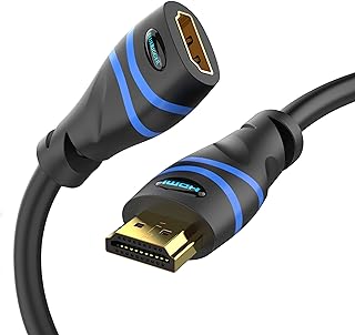 BlueRigger HDMI Cable Extension Male to Female HDMI Extender Cord 4K Compatible for TV Stick, Chromecast, Nintendo Switch ... Price In India