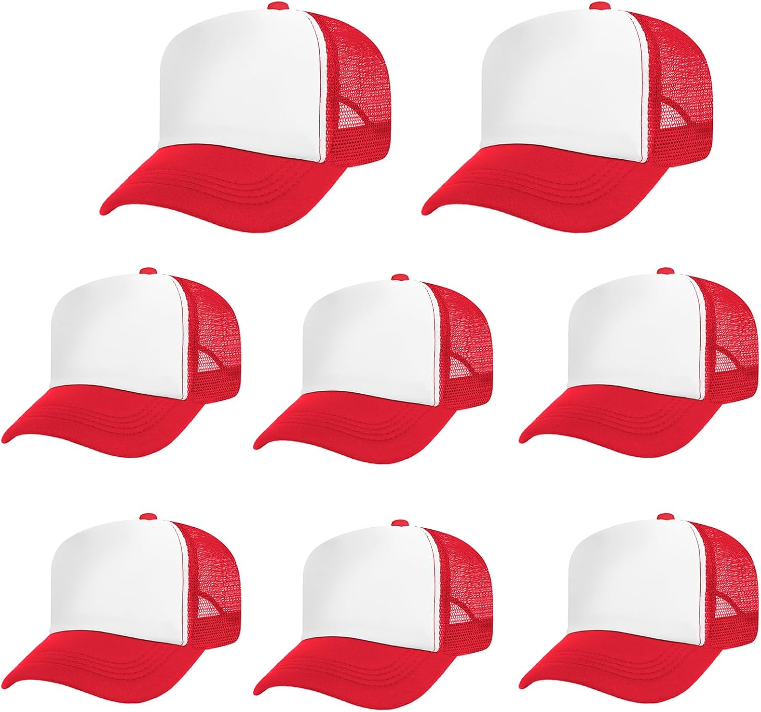 TopTie (Price/10 Pack) 10 Pack Kids Foam Trucker Hat Snapback Mesh Baseball Cap