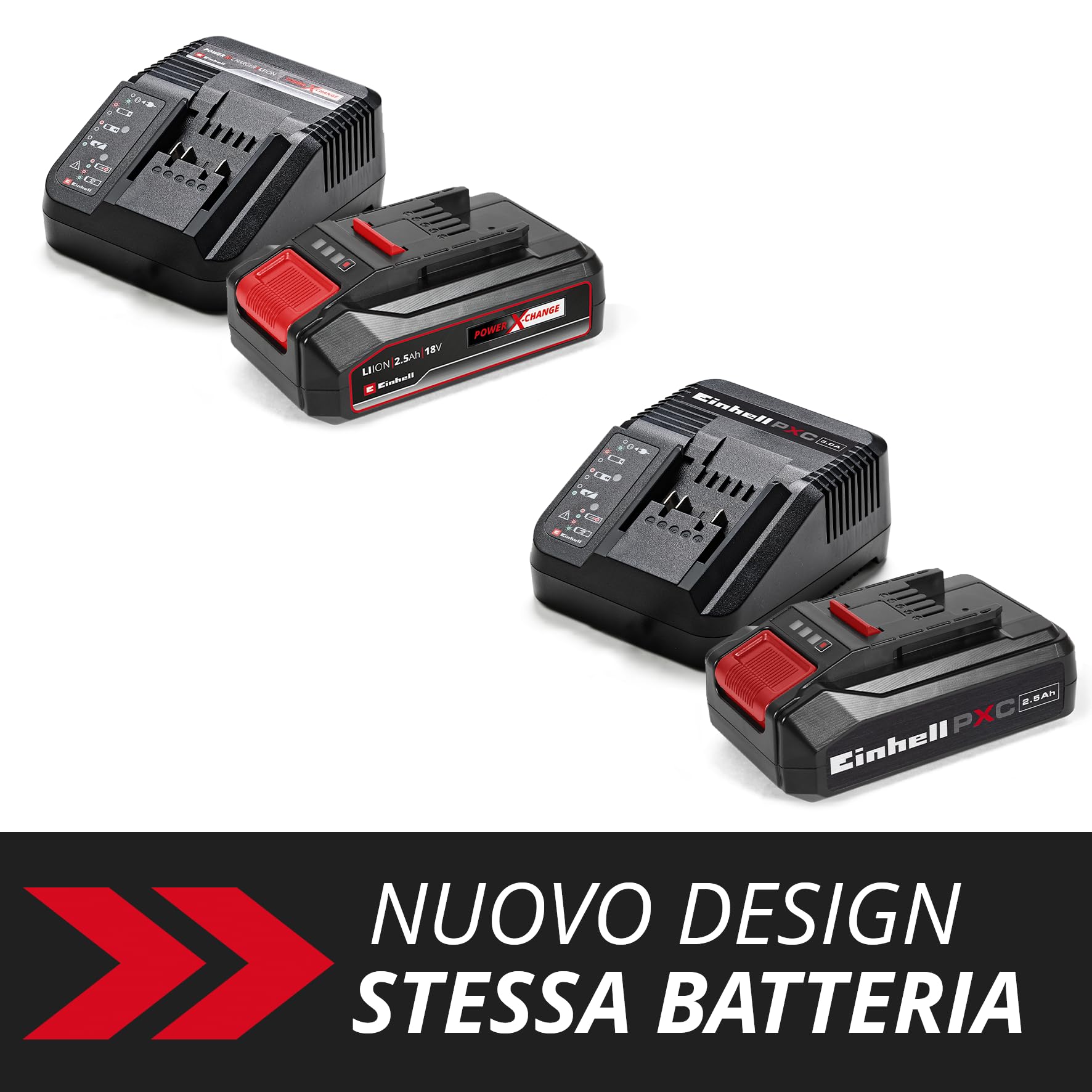 Einhell PXC Starter Kit 18V 2,5Ah batteria e caricabatteria Power X-Change