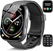 Smartwatch Men Women 1.95 Inch HD Smart Watch with Bluetooth Call, Fitness Tracker with Heart Rate/Sleep Monitor/Pedomete…