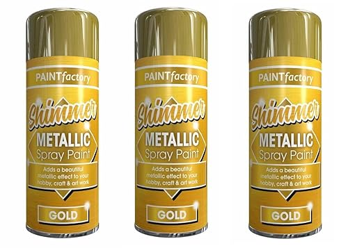 SDMAX 3 x Metallic Gold Spray 