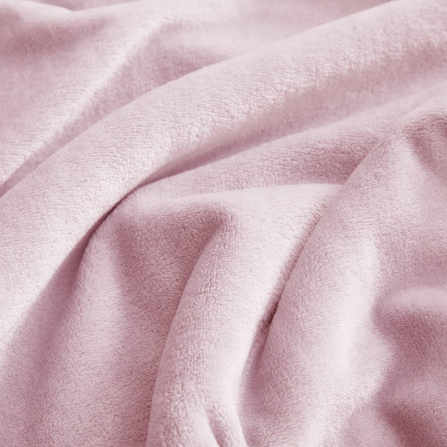 KMUSET Fleece Blanket Throw Size Pink Lightweight Super Soft Cozy Luxury Bed Blanket Microfiber