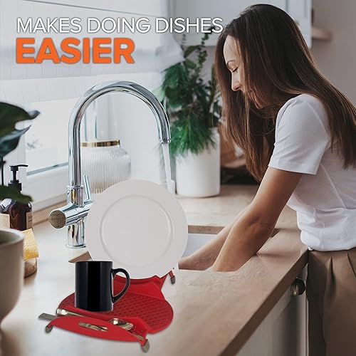 Miniatura 6 de EXULTIMATE Escurridor de platos, fregadero pequeño para cocina, ahorro de espacio, escurridor compacto a prueba de óxido