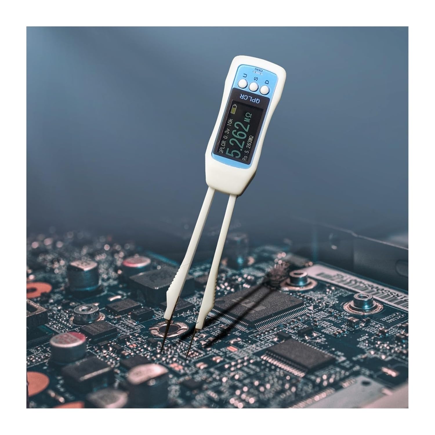 Capacitance Meter, LCR Meter Tweezer Digital High Precision Smart SMD Tweezers Tweezer Tester Capacitance Inductance Resistance Tester