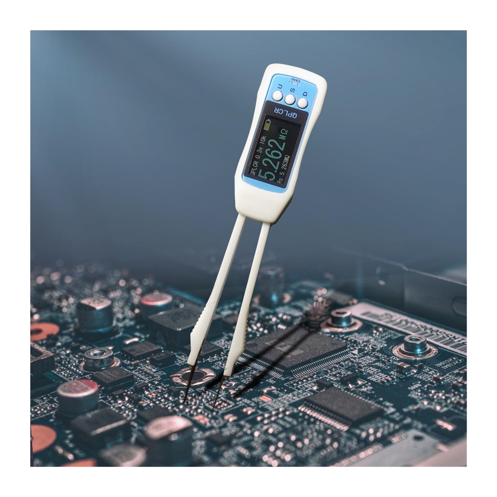 LCR Messgerät, LCR Meter Pinzette Digitale Hochpräzise Smart SMD Pinzette Pinzette Tester Kapazität Induktivität Widerstand Tester