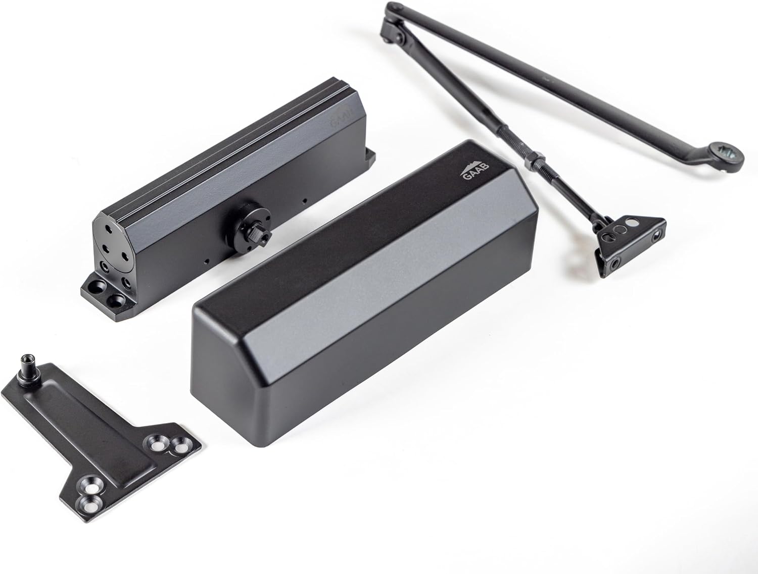 GAAB G423 Aluminum Heavy Duty Door Closer Matte Black