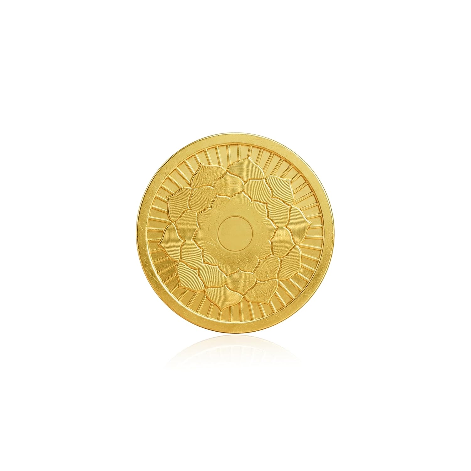 Indriya 22 KT 916 0.2gm Lotus Gold Bar/Gold Coin - for Akshaya Tritiya, Weddings, Festivals, Birthdays & Gifts - Review, Price and Buying Guide