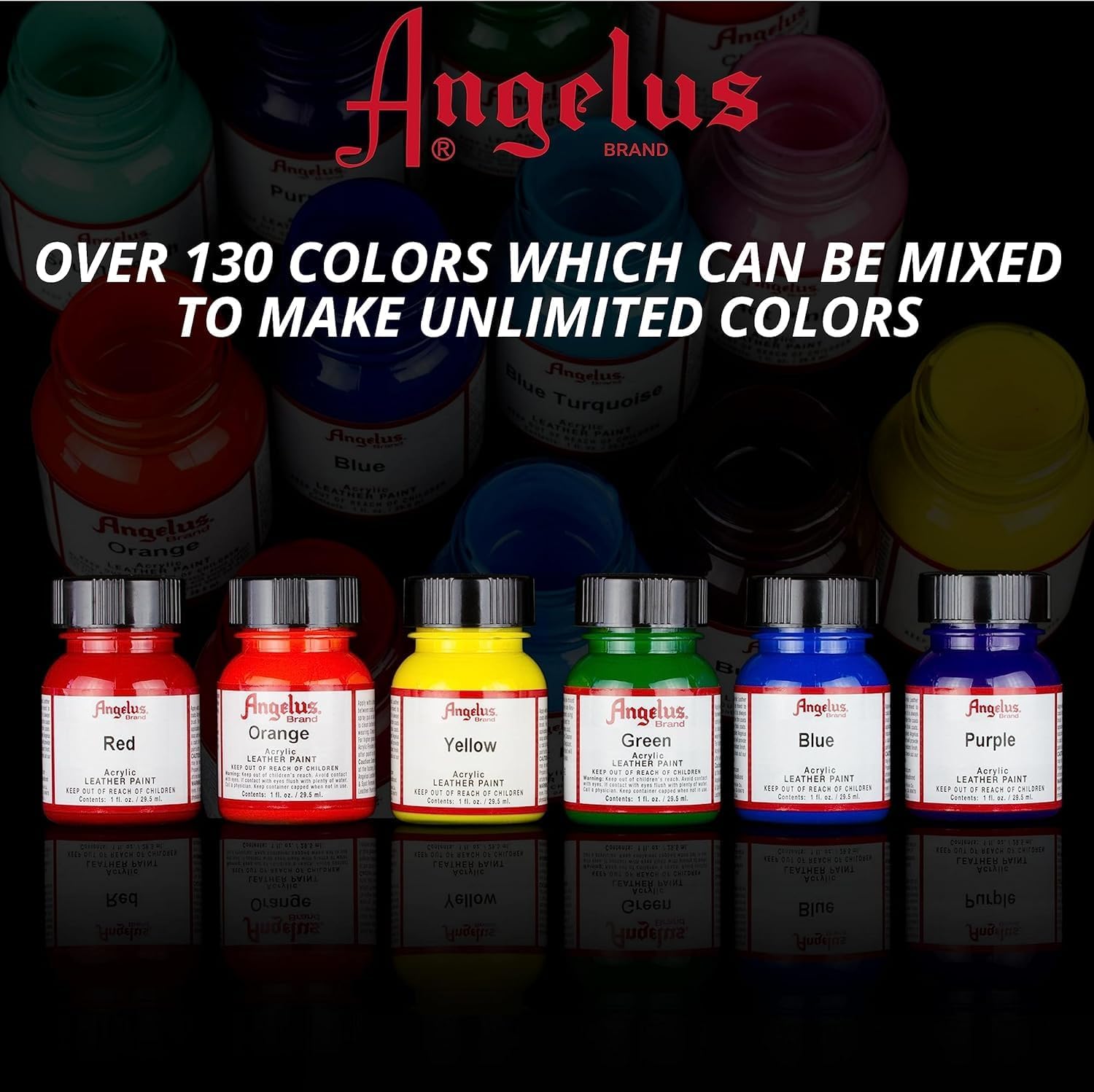 Weaver Leather Angelas Acrylic Paint Navy Blue 30ml [Domestic Genuine Product]