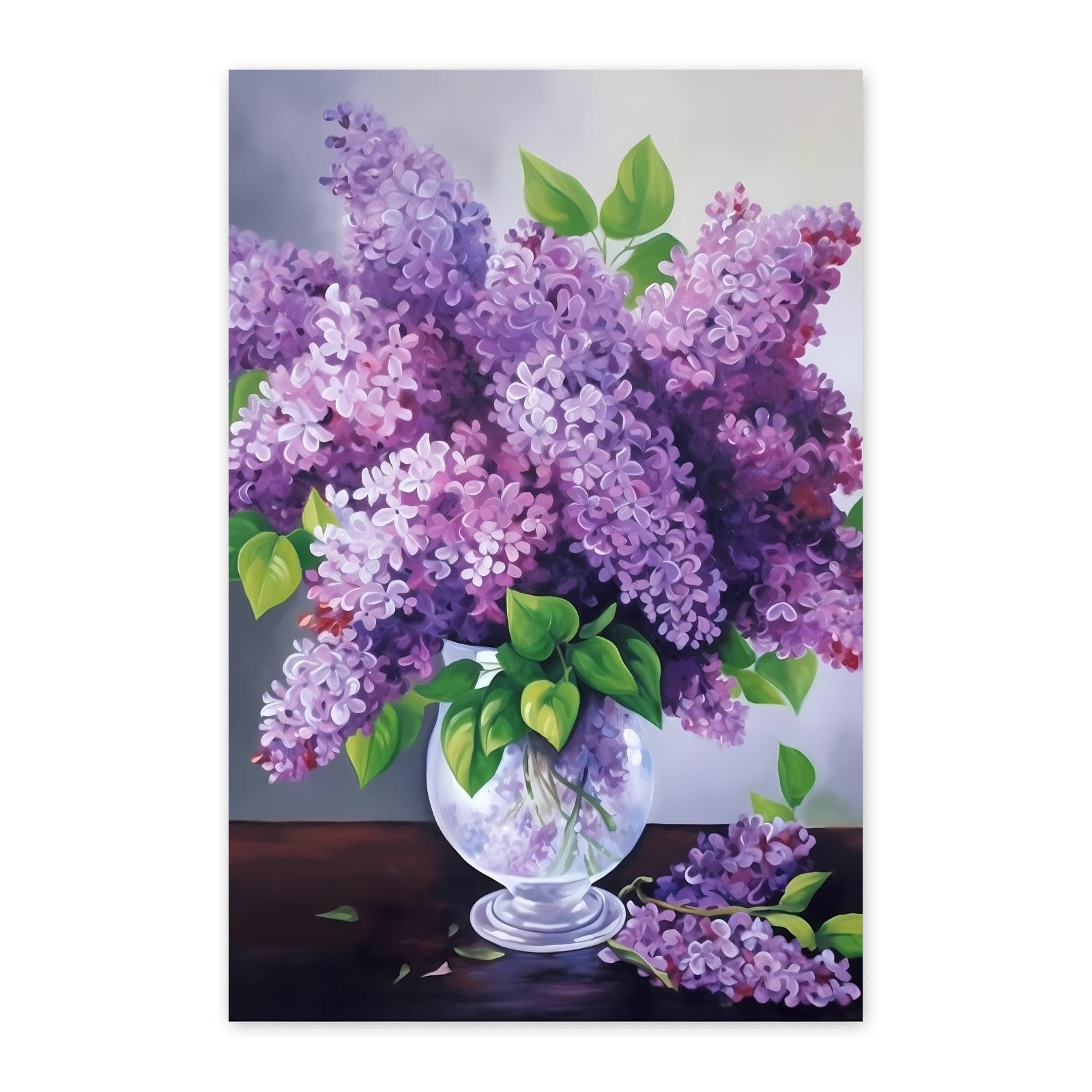 Amazon.com: Lilac Flowers Diamond Painting Kits for Beginners, DIY