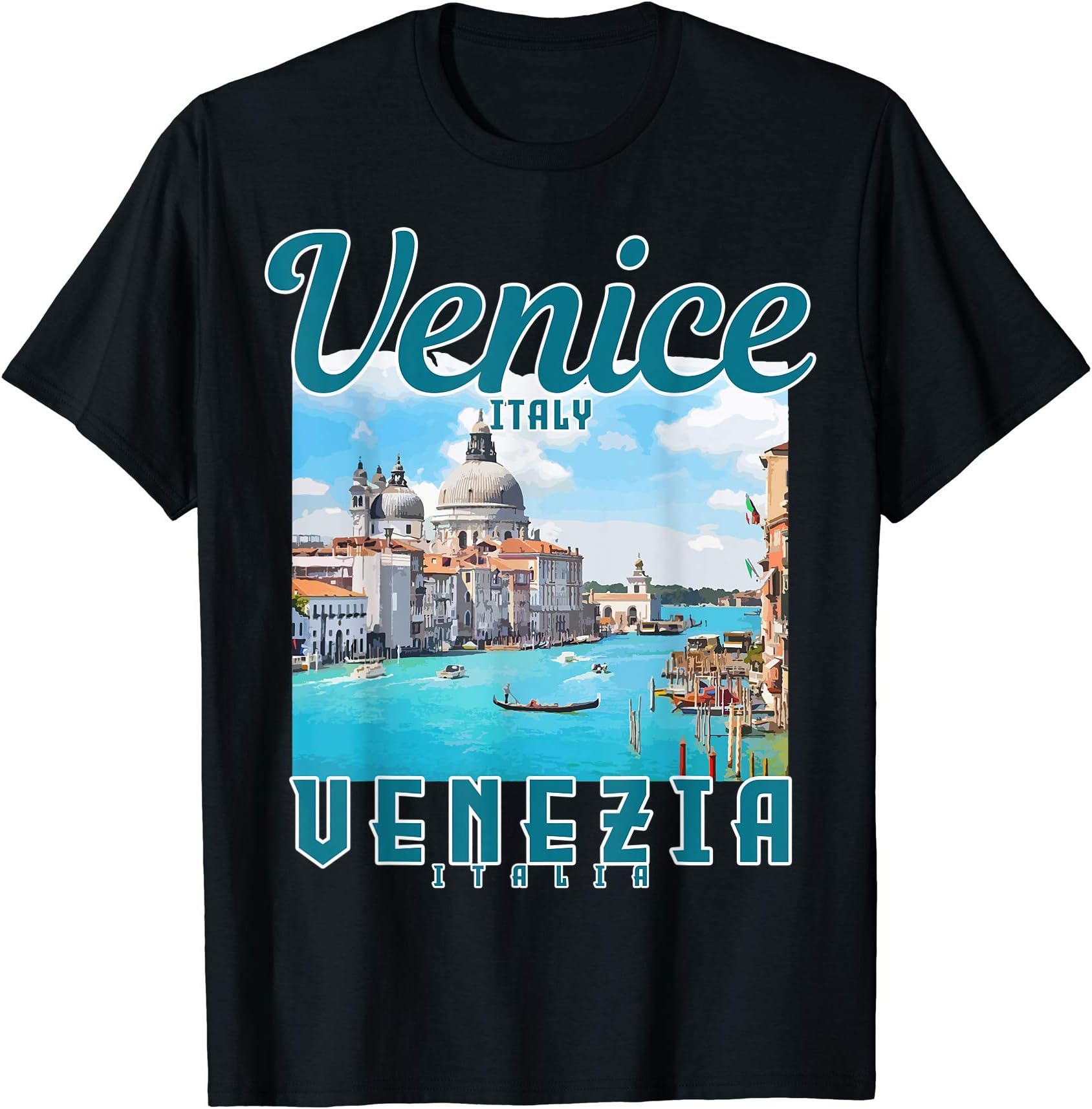 Venedig Italien Souvenirs Co.Venice Italy Venice Vintage Souvenir T-ShirtOEKO-TEX STANDARD 100