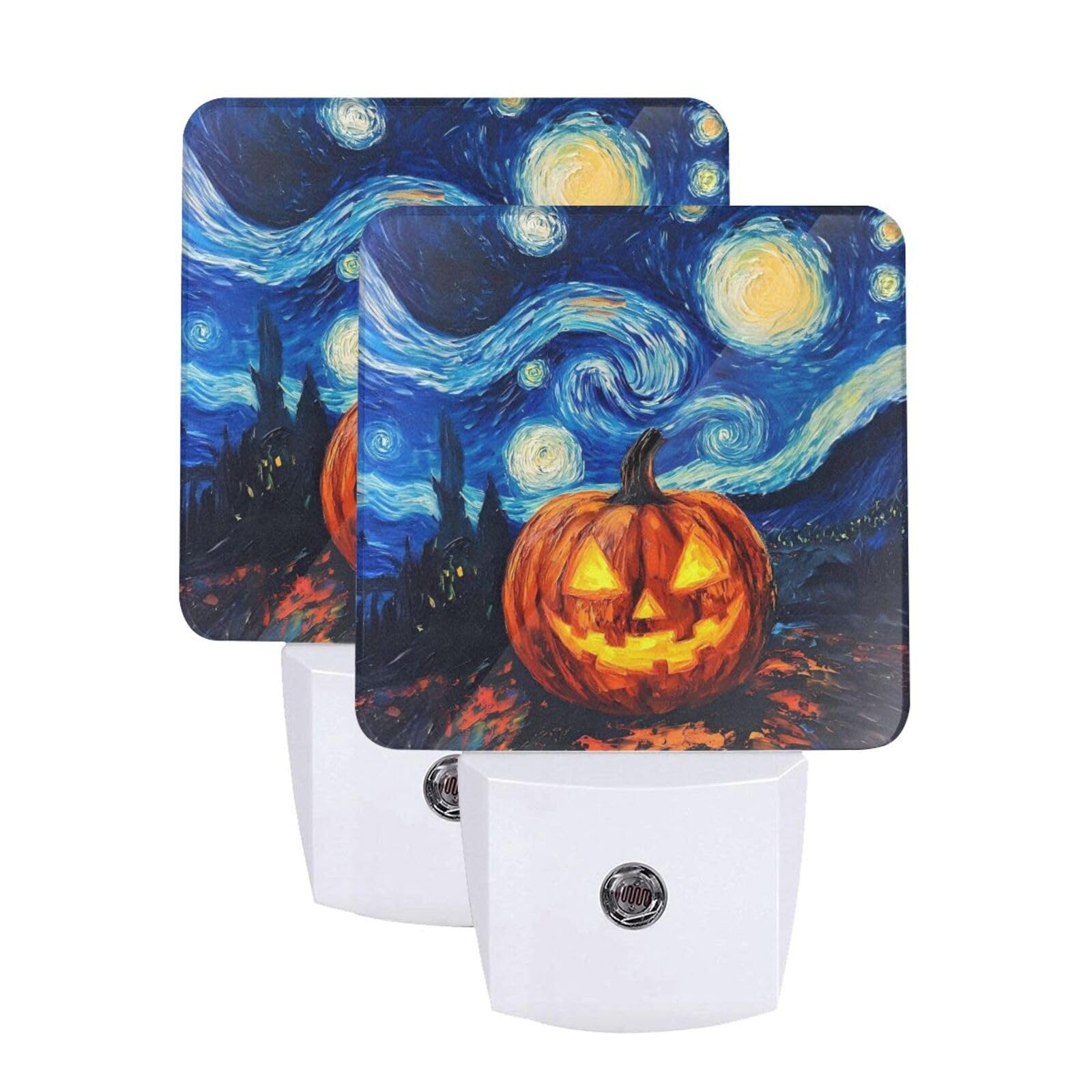 Starry Night Sky Night Light Dusk-to-Dawn Set of 2