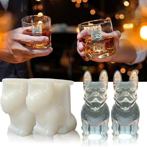 Miniatura 22 de Bandeja de moldes de silicona para cubitos de hielo de cangrejo 3D para whisky, cóctel, bebida, bar; detalles ricos. Divertido molde de animales