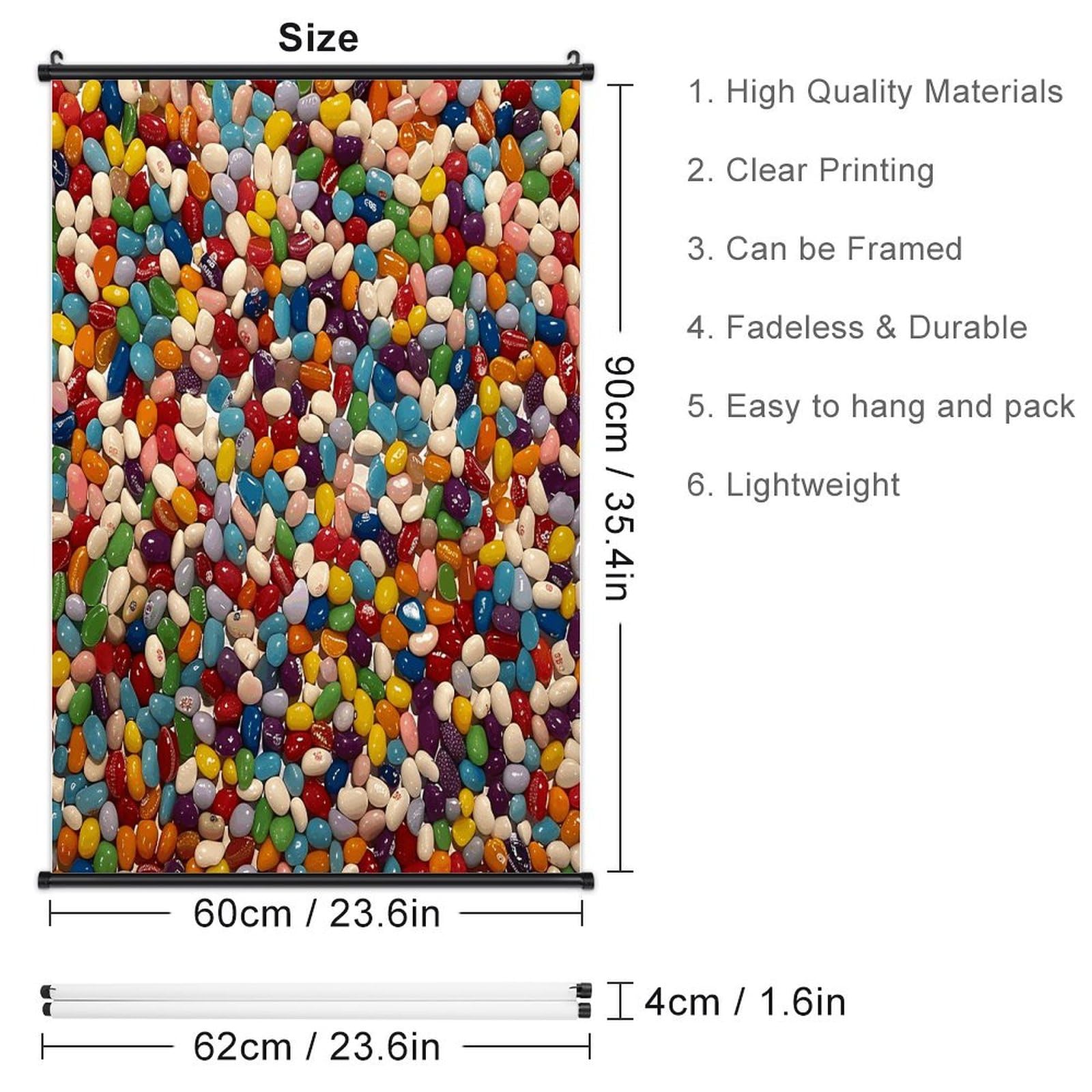 JKLPOMN Affiche à suspendre personnalisée, peinture à suspendre assortie, avec volute, peut être utilisée comme décoration murale de salle de classe, de maison et de bureau, c'est un excellent cadeau