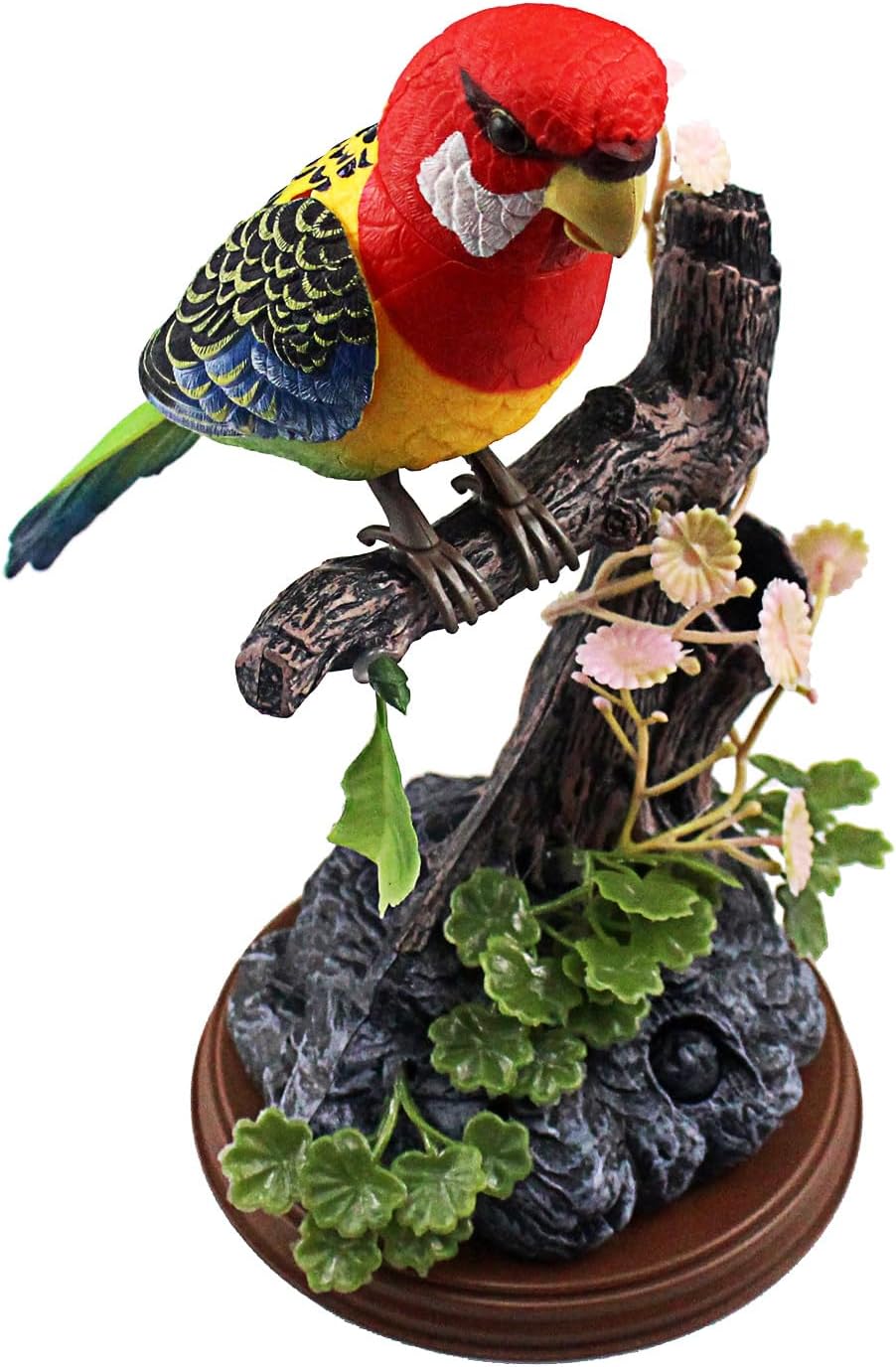 Talking Parrots Birds Toys Electronic Animal Pets Office Home Room Decoration Recording Playback Function Kids Birthday Gifts (Single Bird)