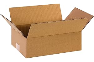 PARTNERS BRAND 12x8x4 Corrugated Cardboard Shipping Boxes (25 Pack)
