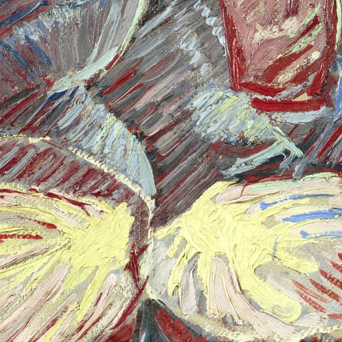 Rotkohl und Zwiebeln Vincent Van Gogh, vvg156 Bild gedruckt auf Leinwand, 125 x 100 cm