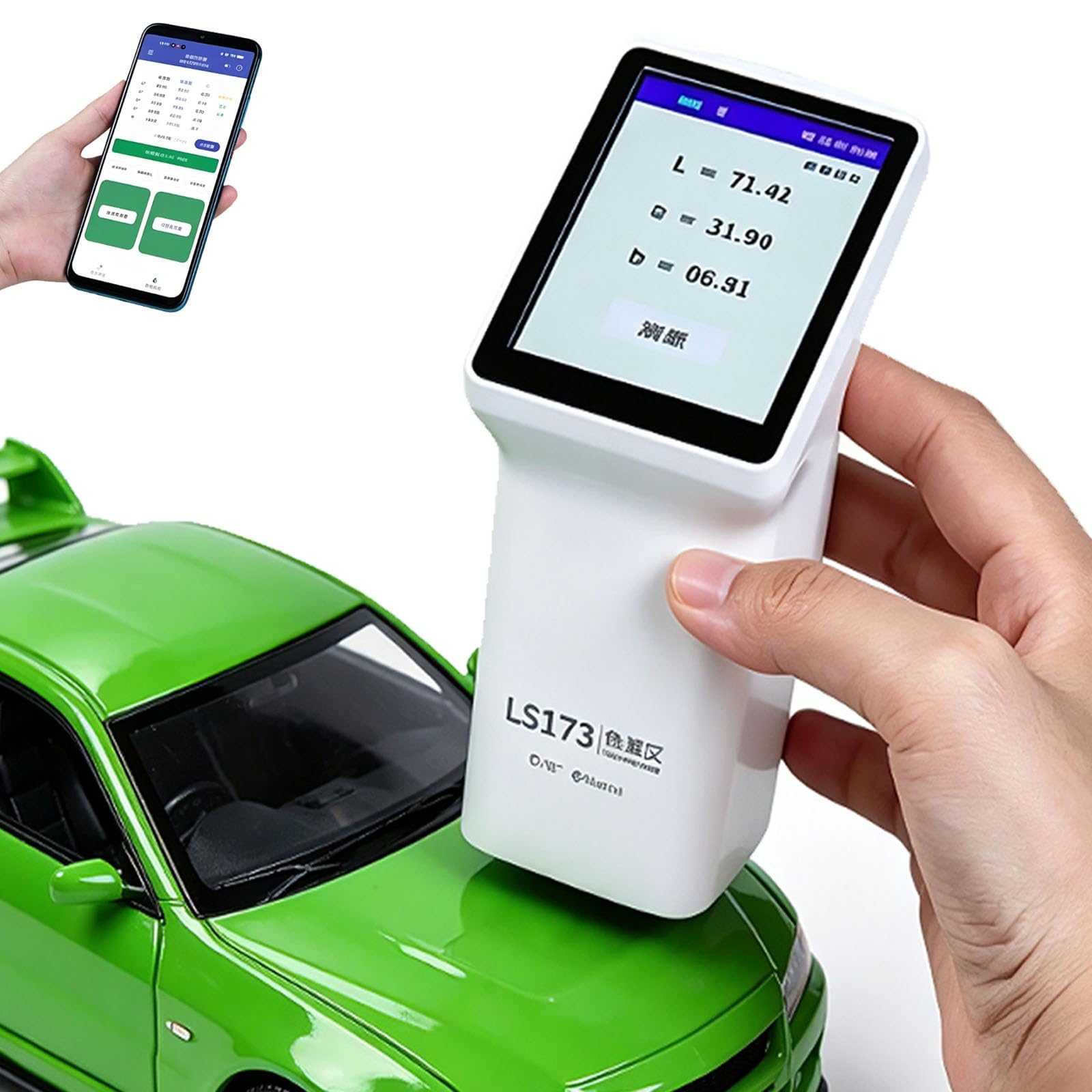 Spettrofotometro portatile, analizzatore di colore digitale D/8 | Con schermo a colori IPS da 3,5 pollici, apertura di misurazione da 8mm, for verniciatura automobilistica