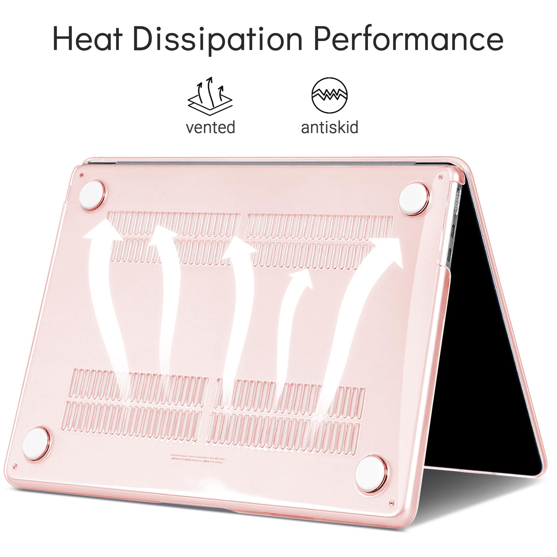 TECOOL Funda para MacBook Pro 13 Pulgadas 2016-2022 (M2 M1 A2338 A2289 A2251 A2159 A1989 A1706) con Touch Bar, Carcasa de Plástico Ultrafina y Cubierta del Teclado UE, Negro — view 141