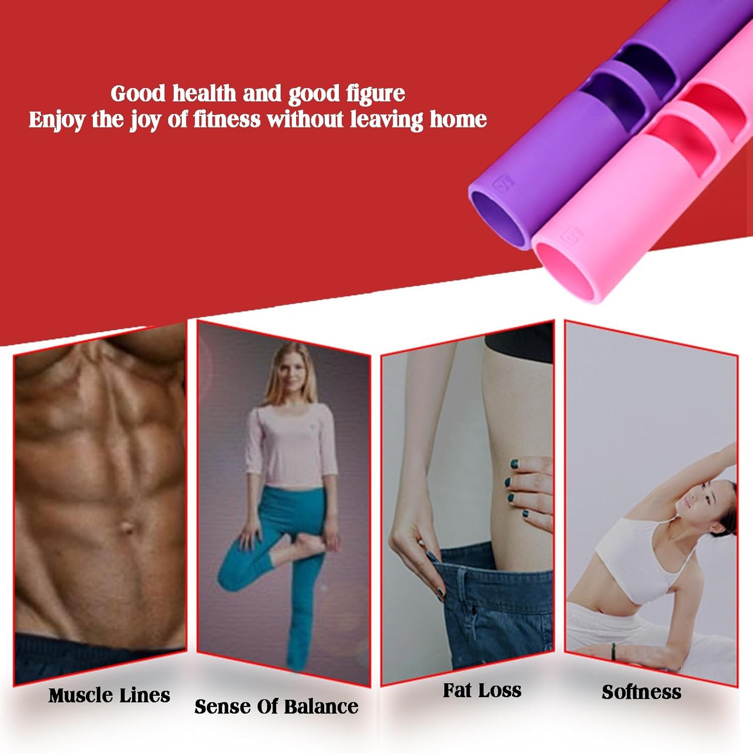 XLTFUC 4kg Weighted Strength Training Bucket Portable Training Rubber Bar, TPR Material Weight Bearing Strength Training Bucket Men and Women Yoga Column