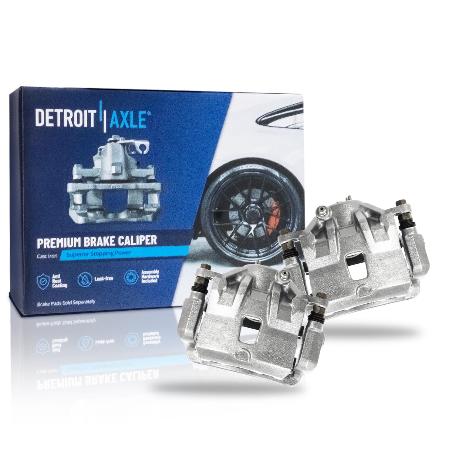 Detroit Axle - Pair Front Brake Calipers for 2013-2016 Hyundai Elantra