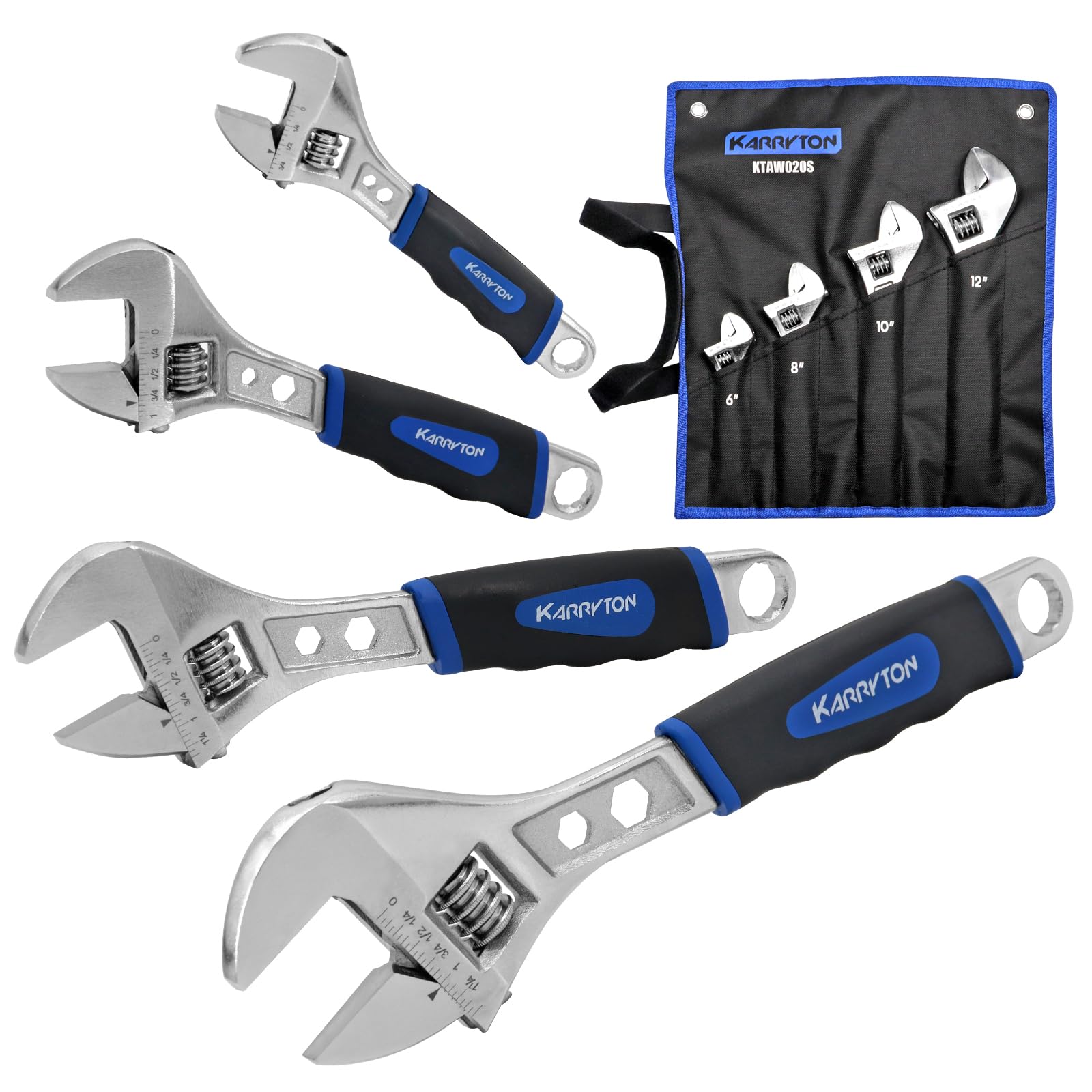 KARRYTON 3-in-1 Adjustable Wrench Set