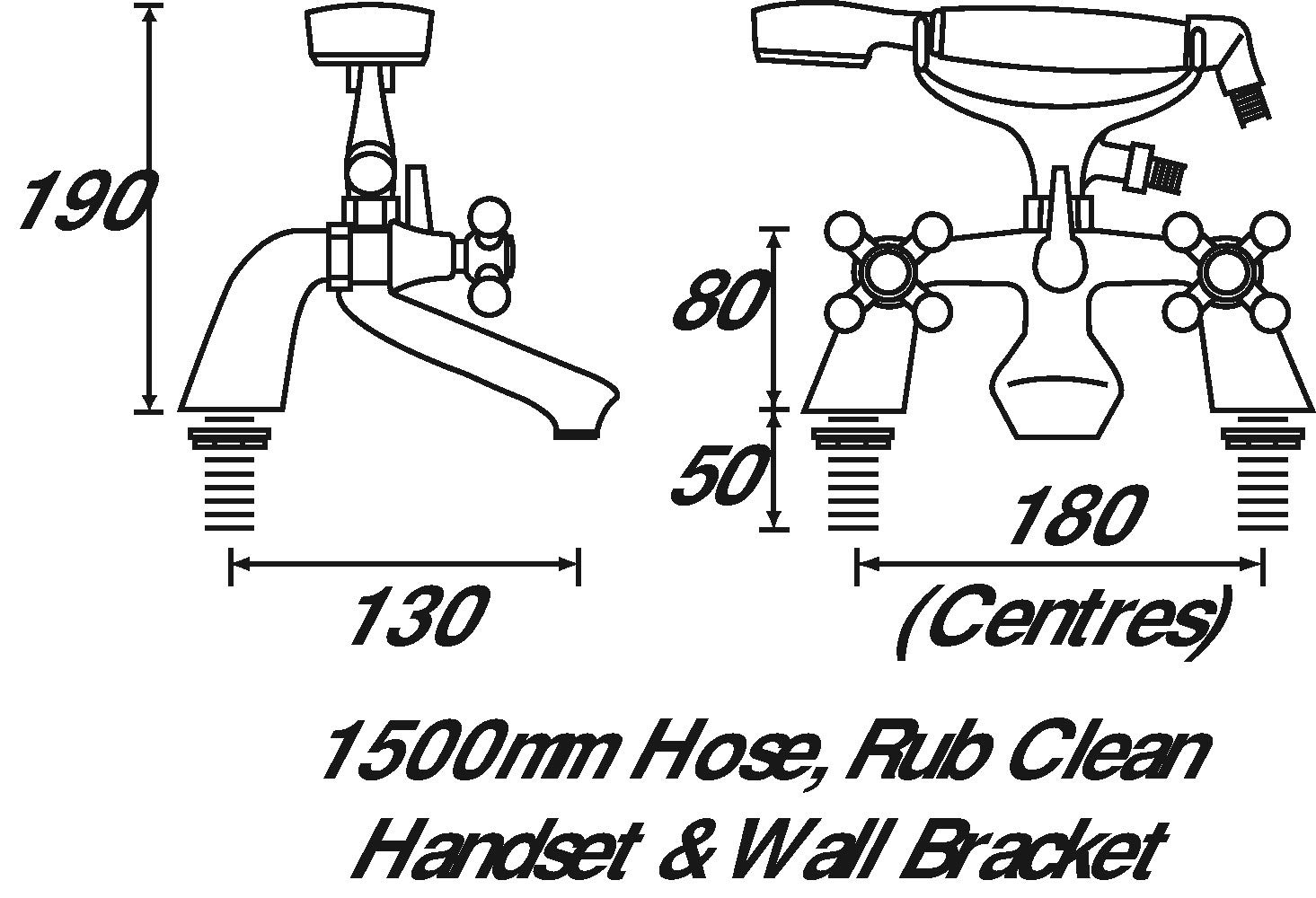 Bristan Regency Luxus Bad-Dusche Mixer – Verchromt, Für Niedrig- & Hochdrucksysteme