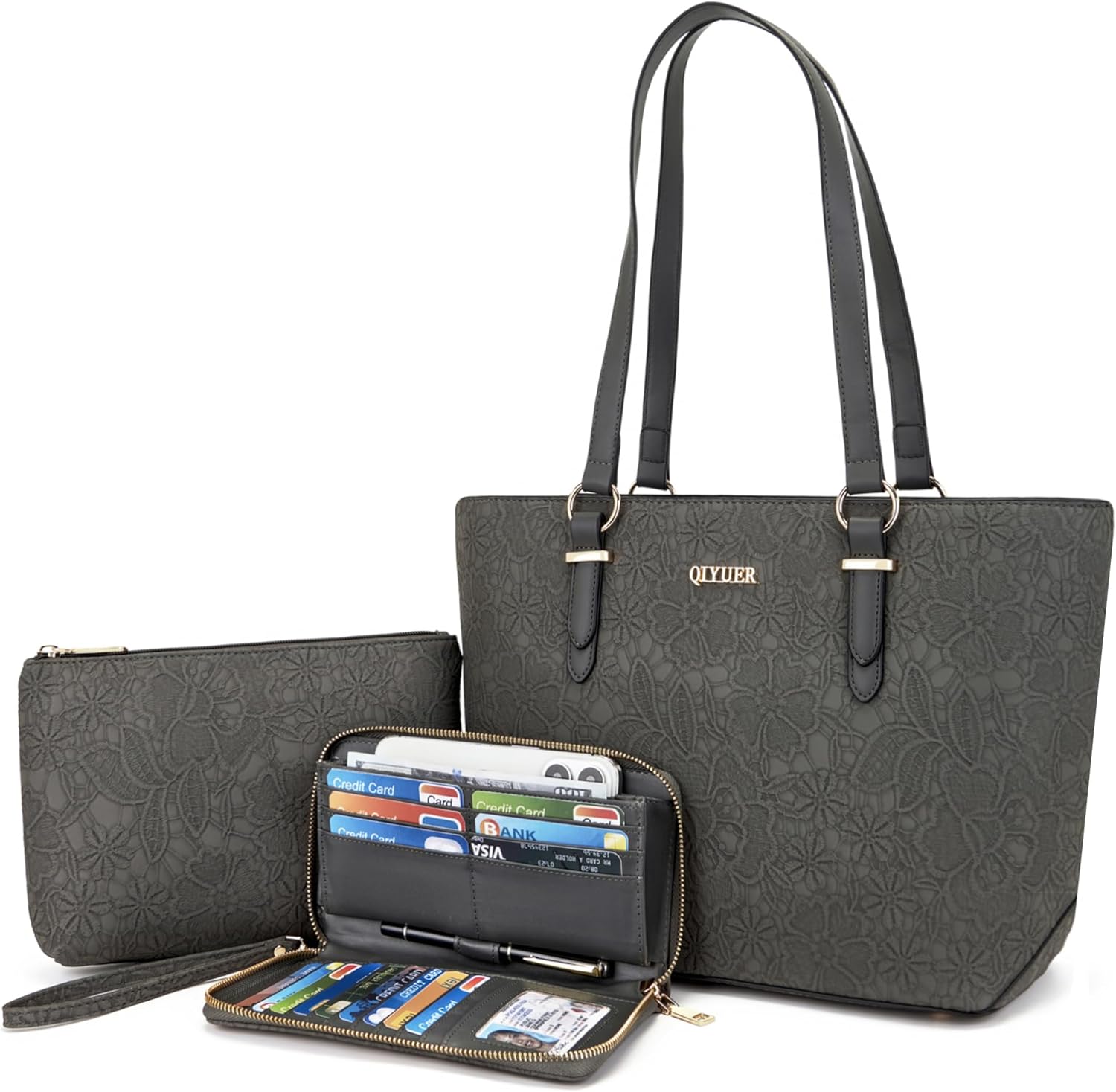 Purses And Wallets Set For Women Work Tote Satchel Handbags Shoulder Bag Top Handle Totes Purse With Matching Wallet - Image 6