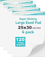 Vista 7 de Self-Stick Mini Easel Pad, 15 in x 18 in, 30 Sheets/Pad, 4 Pads, Sticky Flip Chart Paper for Teachers, Great for Students, Super Sticking Power &