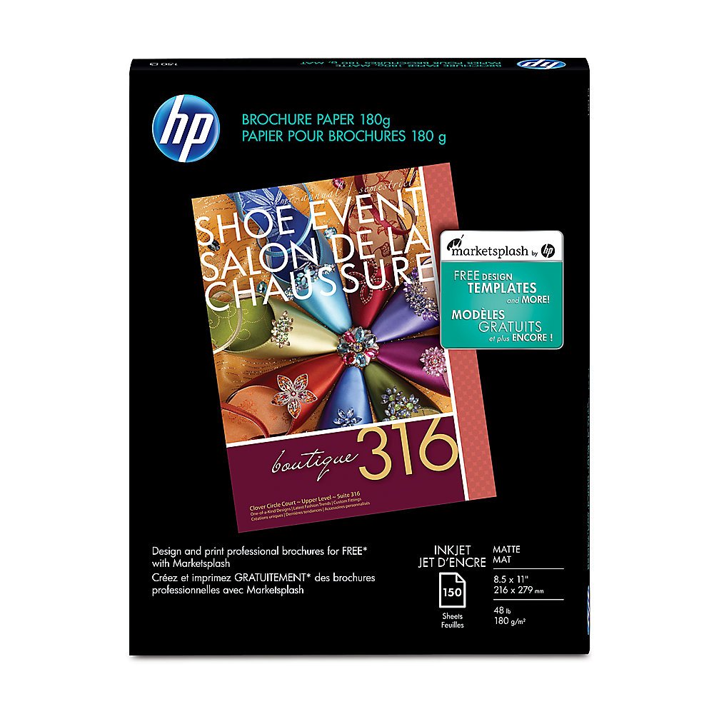 HEWLETT PACKARD HP BROCHURE Paper 8.5X11 Matte 150 CT Ideal for Businesses That Print Image-