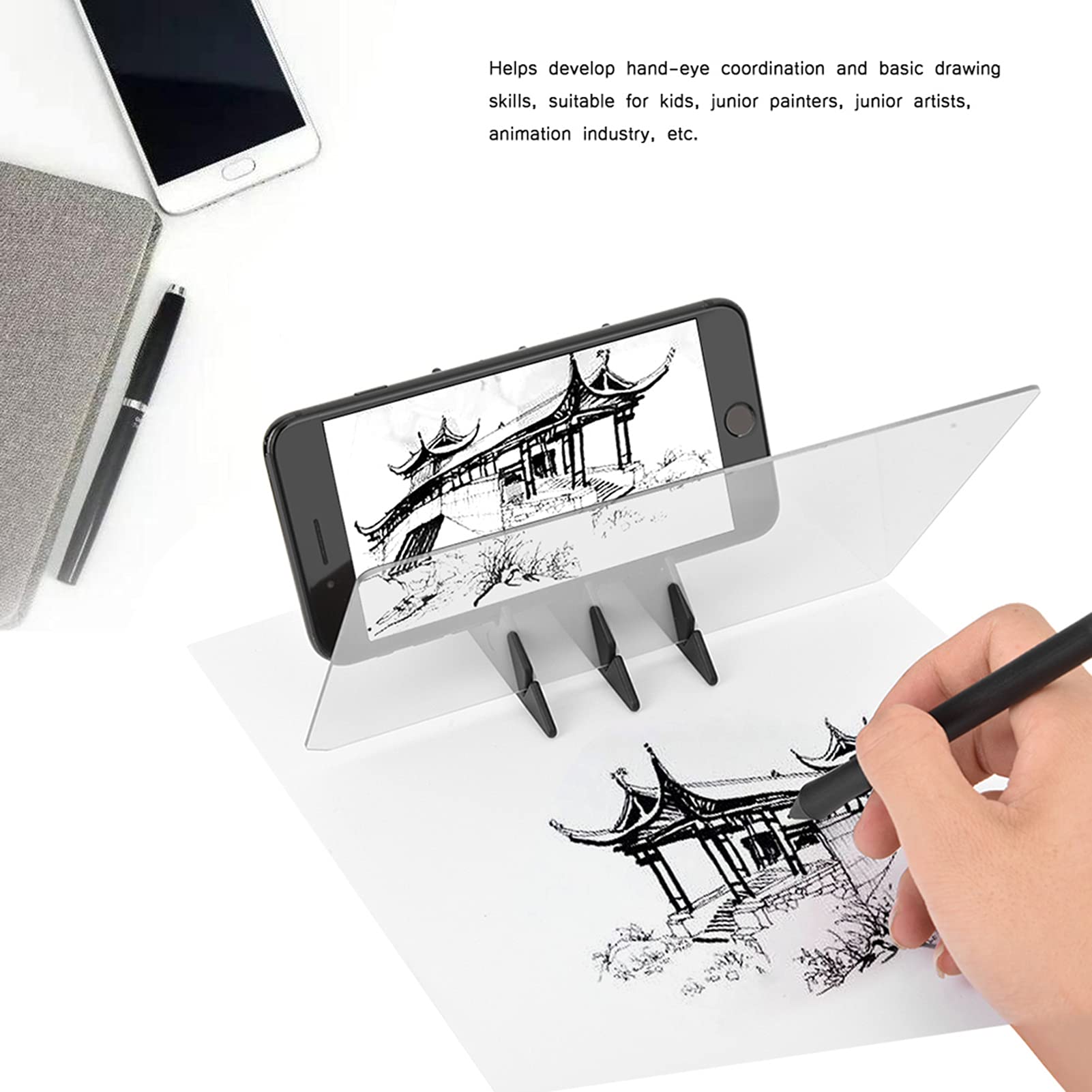 Projecteur De Dessin Optique – Planche à Croquis Acrylique Pour Enfants Et Adultes, Outil D’Apprentissage Facile