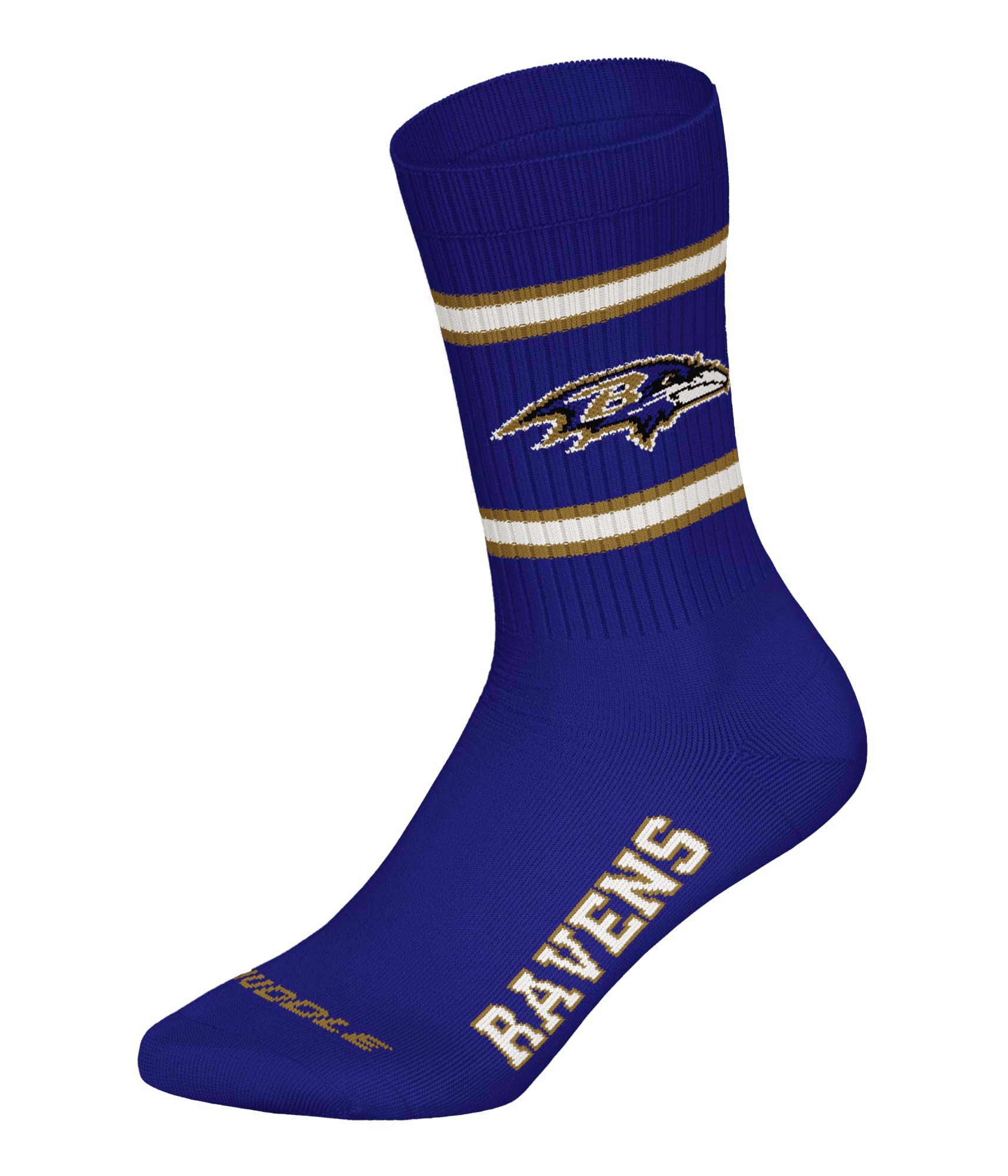 NFL Baltimore Ravens 3pk Crew Socks Unisex Adulto