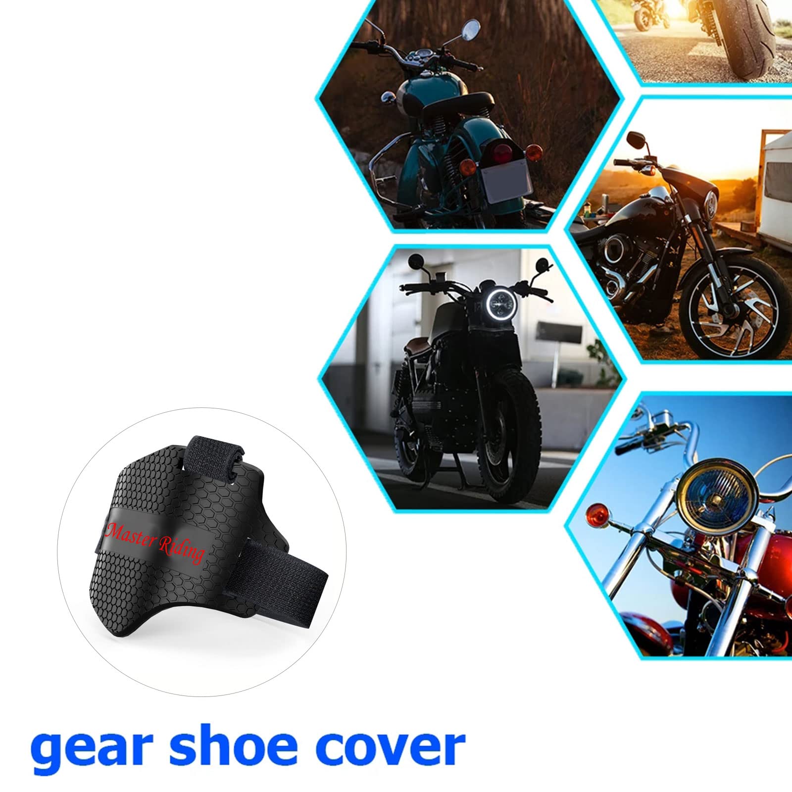 Pokrowce na buty Motocykl,Buty Motocykl,Ochrony Buty Motocyklowe,Motocykl Pokrowce na buty,Skrzynia biegów dla motocykli,Skrzynia biegów na buty motocyklowe,Gumowa opaska do butów(2PCS)