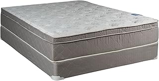 Dream Solutions Milano Inner Spring Coil Pillow, Top Foam Encased Edge Support Mattress and Box Spring Set, California, Queen