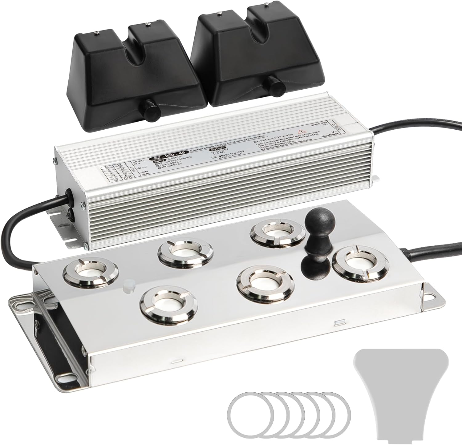 Ultrasonic Fogger 6 Heads with Float (4500ml/H) – 200W IP67