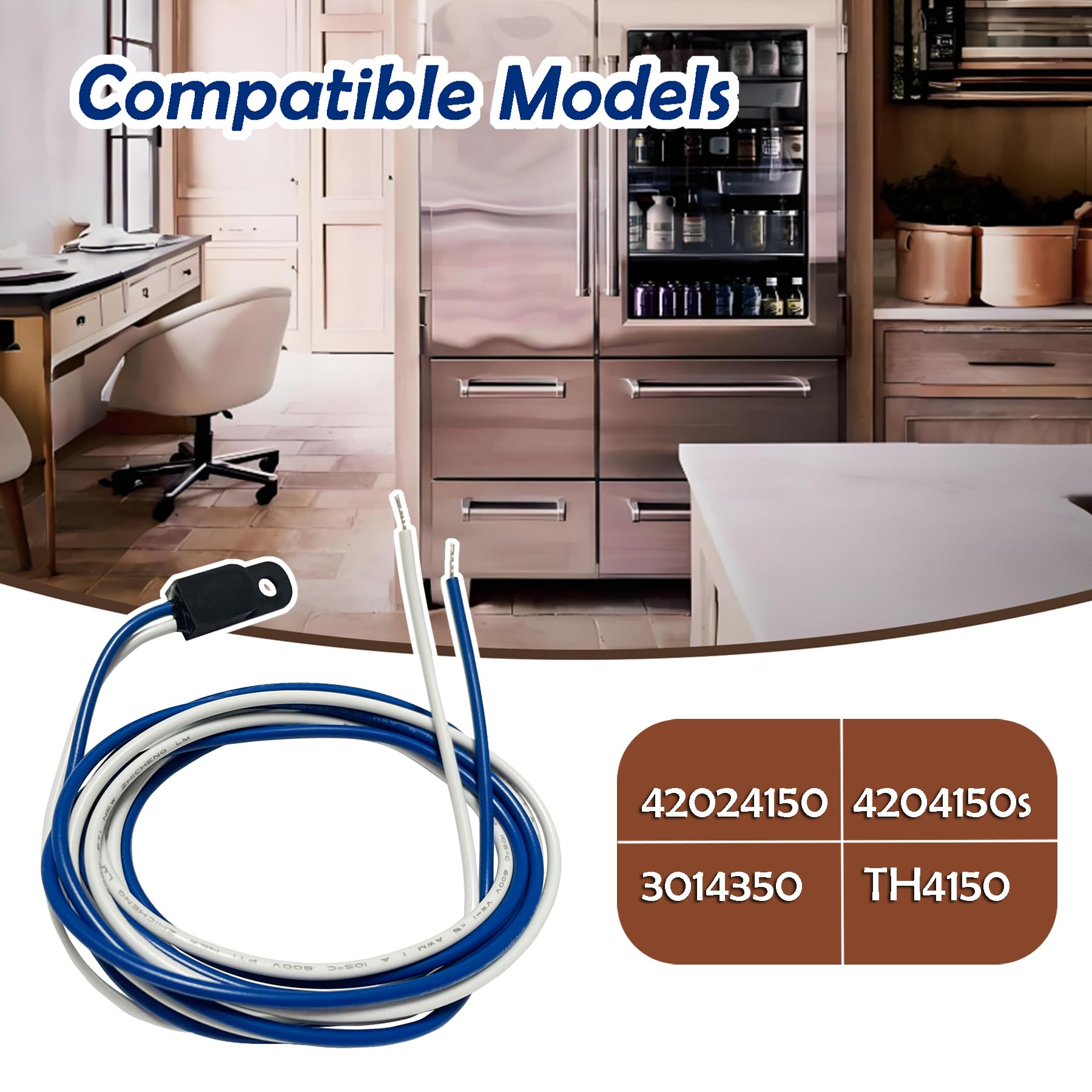 Amazon.com: xiatnnxaa 4204150 Refrigerator Thermistor, TH4150