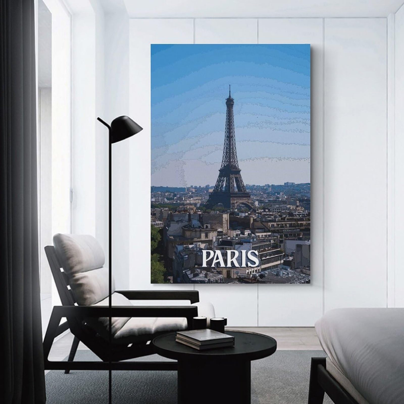 Junmoney Paris Canvas Art Print, 20x30inch(50x75cm), for Home Walls, Creative Rooms Or Shared Spaces, Decorative Artwork with Broad Appeal