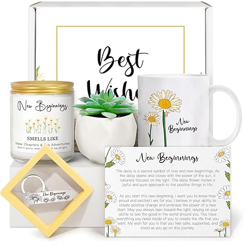 New Beginnings Box Gifts for Women, Farewell Gifts For Coworkers, Self, New Job Goi...