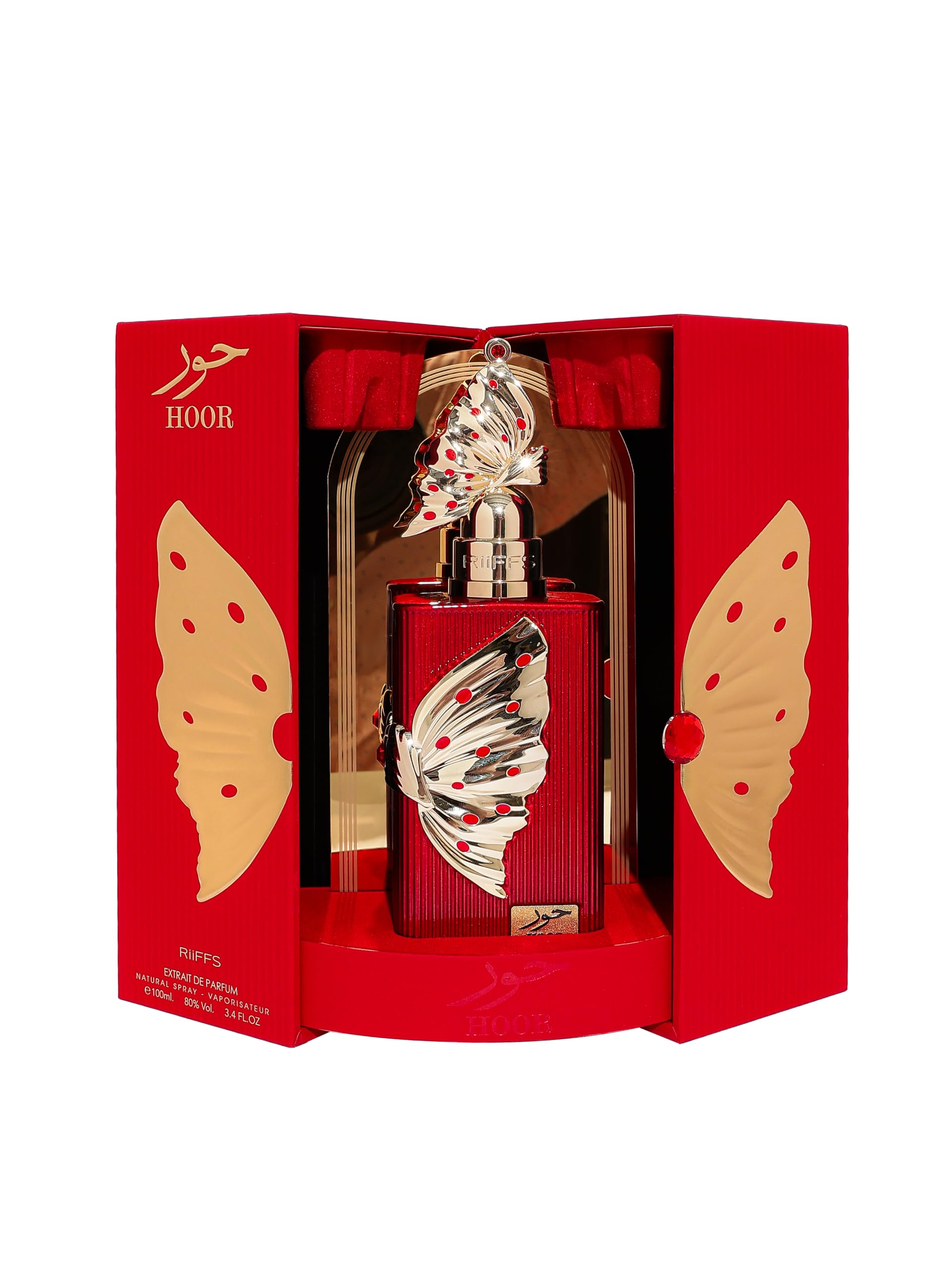 RiiFFS PARFUMS Hoor Extrait de Parfum for Women Long Lasting Fruity Floral Perfume with Mandarin, Pear & Musk Luxury Arabic Fragrance 100ml