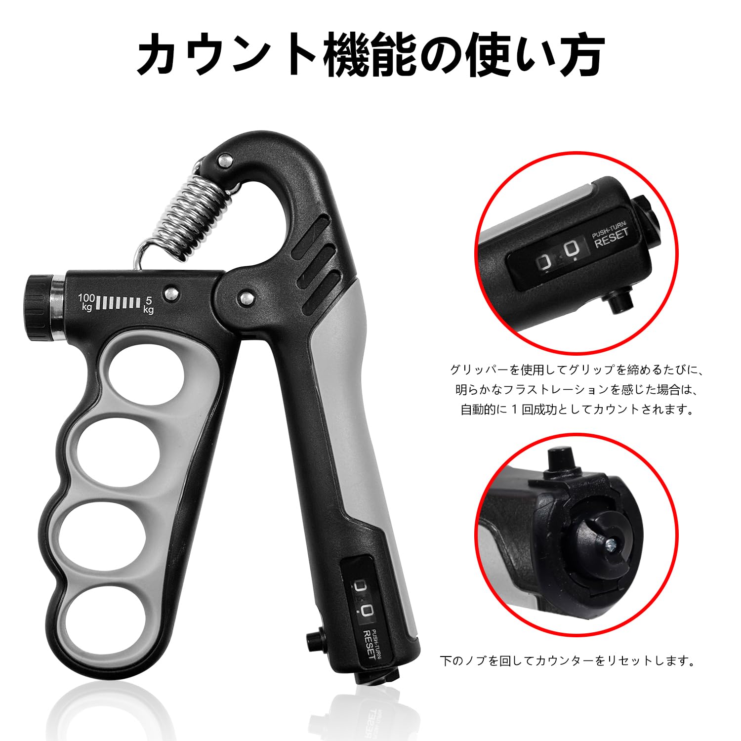 Amazon | MAHOUYA 握力 トレーニング ハンドグリップ 筋トレグッズ 5