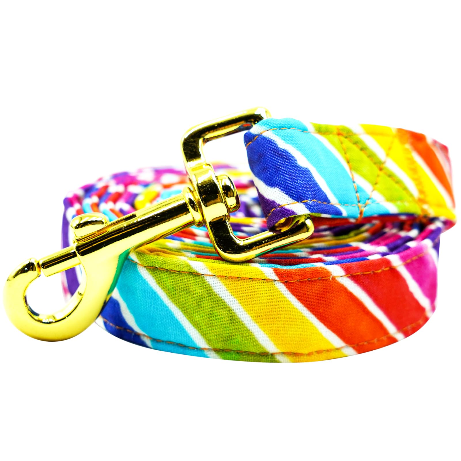 Lionheart glory Rainbow Dog Leash Colorful Durable Dog Leashes with Comfortable Soft Handle for Small Medium and Large Holiday Dog Leash Girl or Boy
