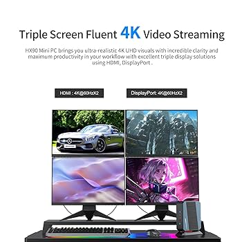 MinisForum EliteMini HX90 AMD Ryzen 9 Gaming Mini PC; Ryzen