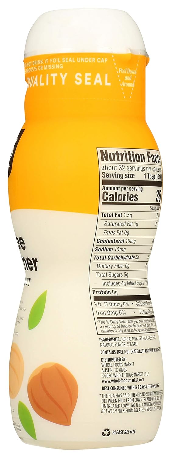 Buy 365 by Whole Foods Market, Creamer Coffee Hazelnut, 16 Fl Oz Online