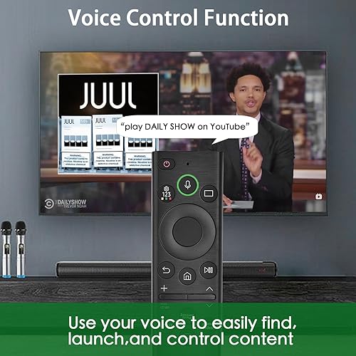 Vista 5 de para Samsung Smart TV Voice Remote, para todos los controles remotos Samsung de 2019 a 2025, control de reemplazo para televisores The Frame/Crystal