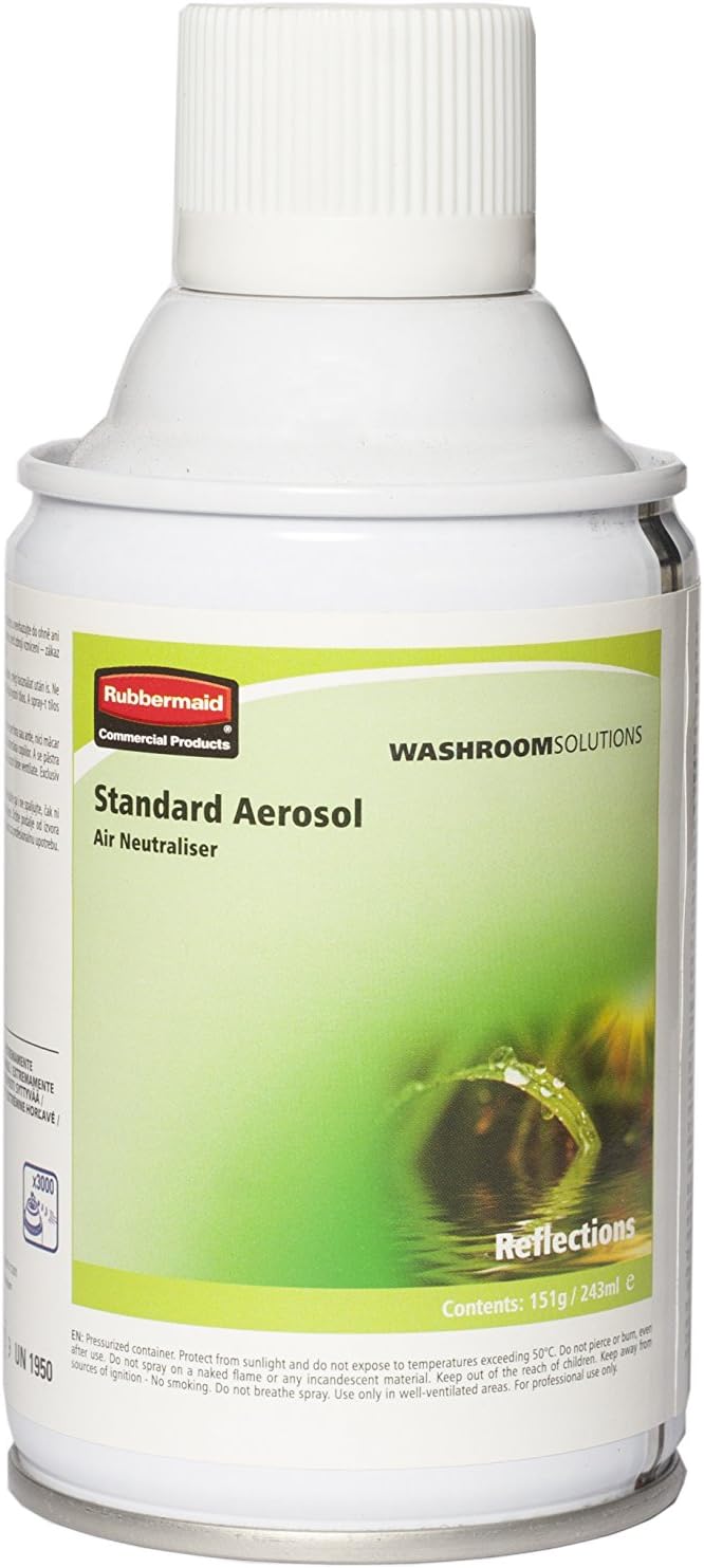 Rubbermaid R0220015 Aerosol, Reflections, 243 mL (Pack of 12)