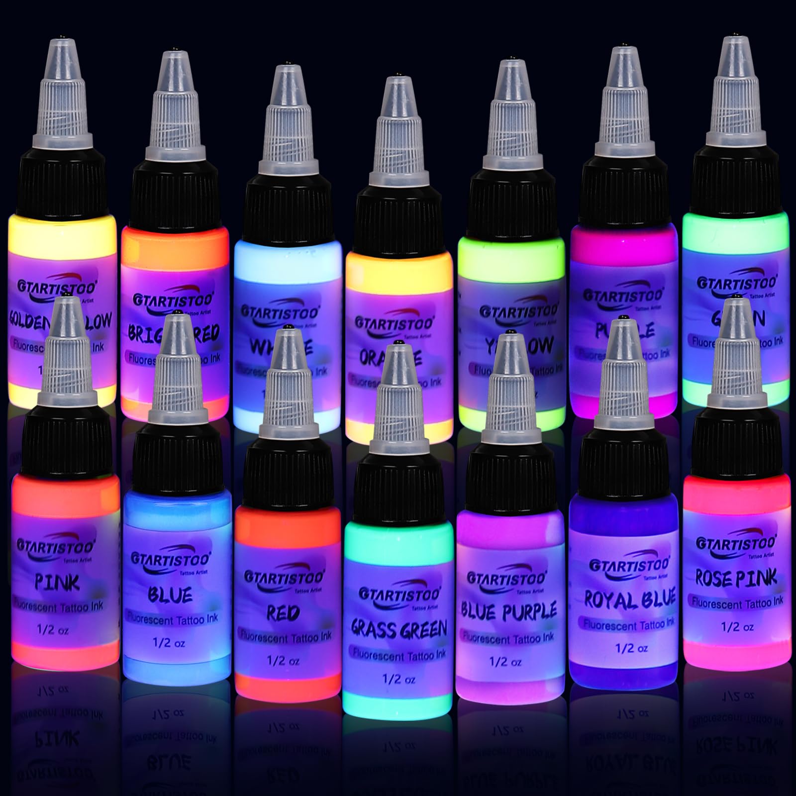 GTARTISTOO Fluorescent 14-Color Set