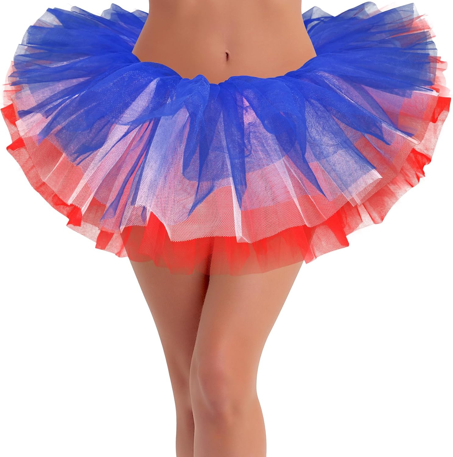qikqik Tutus for Women 5 Layers Fluffy Skirt Adult Tutu Skirts for Women Tulle Skirt Halloween Tutu Costumes Woman 80s Tutus