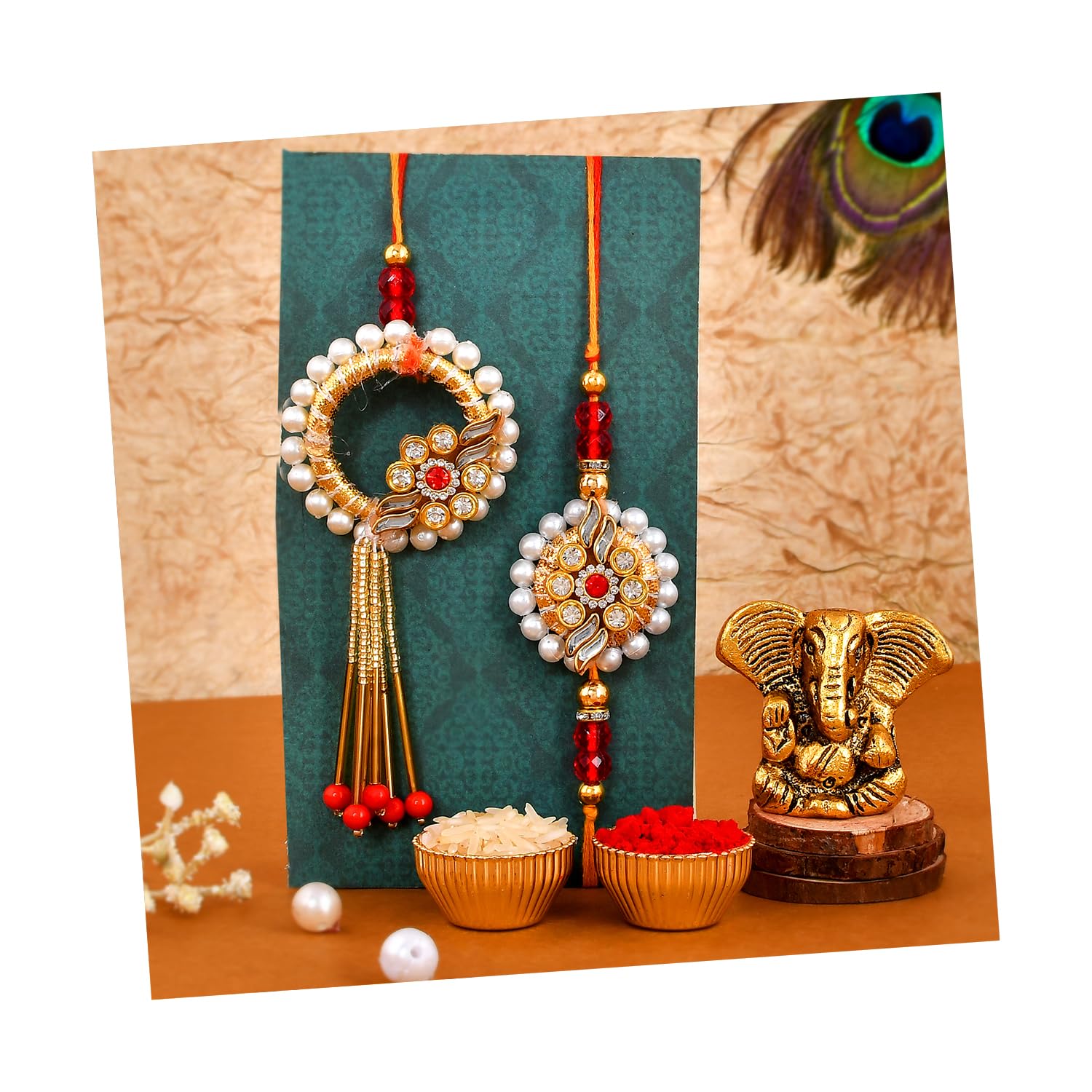 See full amazon price history chart for CraftVatika Ganesha Gift Rakhi for Brother Bhaiya Bhabhi |Premium Rakhi Set of 2 for Bhaiya Bhabhi | Rakhi with Ganesha Idol Gift for Brother CraftVatika Ganesha Gift Rakhi for Brother Bhaiya Bhabhi |Premium Rakhi Set of 2 for Bhaiya Bhabhi | Rakhi with Ganesha Idol Gift for Brother (B0CDJ81LVD) Amazon Price History, Amazon Price Tracker